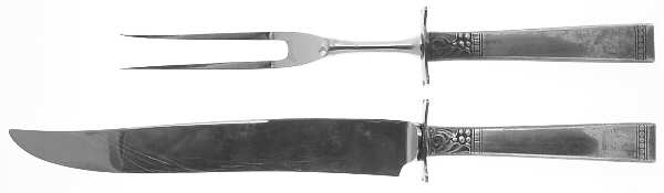 Forever (Silverplate, 1939) Large 2-Piece Roast Carving Set w/Stainless Blade