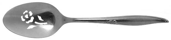 Forever Rose (Stainless, Kenwood) Pierced Tablespoon (Serving Spoon)