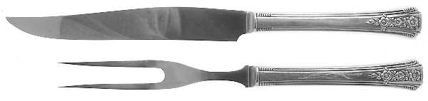 Fortune (Silverplate, 1939) Small Stainless Blade 2-Piece Steak Carving Set
