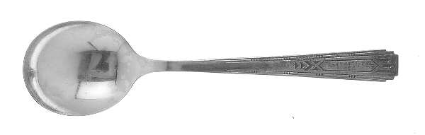 Friendship-Medality (Silverlpt, 1932) Round Bowl Soup Spoon (Gumbo)