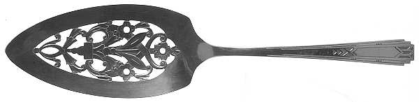 Friendship-Medality (Silverlpt, 1932) Solid Pierced Pie Server