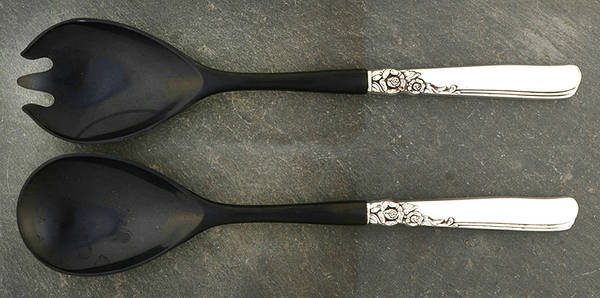 Gay Adventure (Silverplate, 1955) Plastic Bowl 2-Piece Salad Set