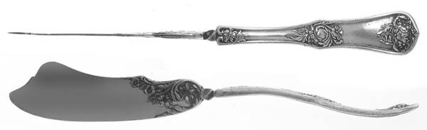 Garland (Silverplate, 1910) Flat Twisted Handle Master Butter Knife