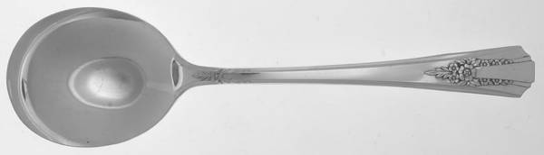 Genesee (Silverplate, 1940) Round Bowl Soup Spoon (Gumbo)