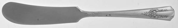 Genesee (Silverplate, 1940) Flat Handle Butter Spreader