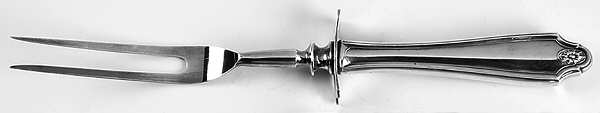 Georgian (Silverplate, 1912) Large Stainless-Prong Roast Carving Fork