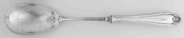 Georgian (Silverplate, 1912) Salad Serving Spoon with Plated Bowl
