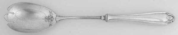 Georgian (Silverplate, 1912) Salad Serving Fork with Plated Prongs