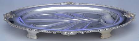 Georgian (Silverplate, Hollowware) 19" 4 Toed Meat Platter with Well