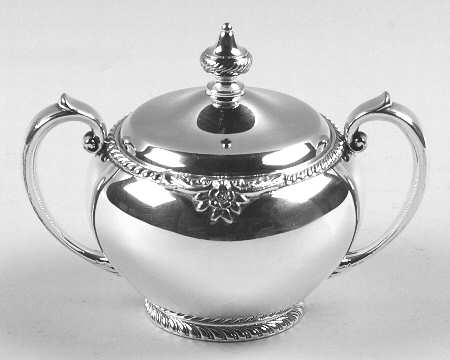 Georgian (Silverplate, Hollowware) Plated Mini Sugar Bowl