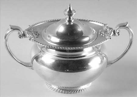 Georgian (Silverplate, Hollowware) Sugar Bowl & Lid