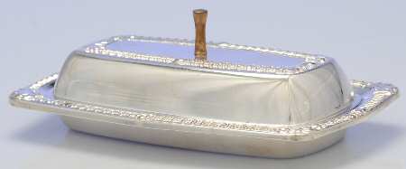 Georgian (Silverplate, Hollowware) 1/4 Pound Covered Butter & Liner