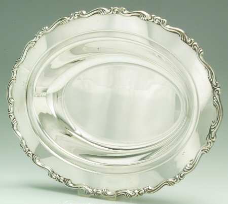 Georgian Scroll (Silverplate, Hollowware) Silverplate Oval Vegetable Bowl