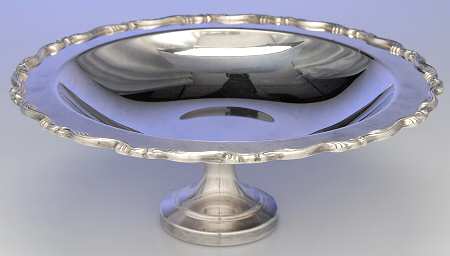 Georgian Scroll (Silverplate, Hollowware) Round Compote (Height X Width)
