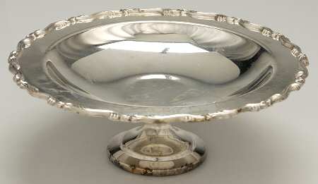 Georgian Scroll (Silverplate, Hollowware) Large Silverplate Compote