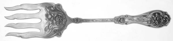Glenrose (Silverplate, 1908) Large Solid Fish Serving Fork