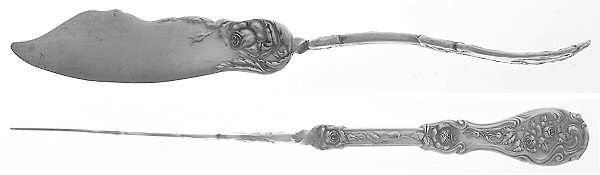 Glenrose (Silverplate, 1908) Flat Twisted Handle Master Butter Knife