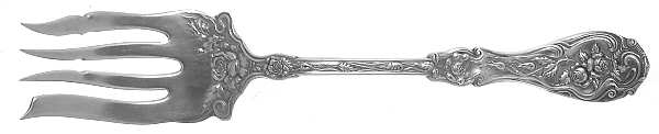 Glenrose (Silverplate, 1908) Medium Solid Cold Meat Serving Fork