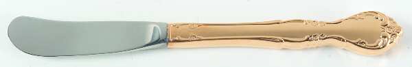 Golden Affection (Gold Electroplate) Butter Spreader Hollow Hdl-Paddle/Stainless Blade