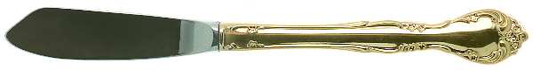 Golden Affection (Gold Electroplate) Hollow Handle Master Butter Knife