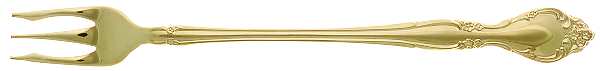 Golden Affection (Gold Electroplate) Cocktail/Seafood Fork