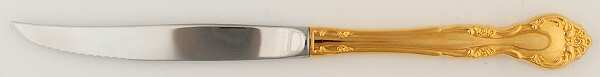 Golden Affection (Gold Electroplate) Individual Steak Knife Hollow Handle