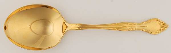 Golden Affection (Gold Electroplate) Solid Smooth Casserole Spoon