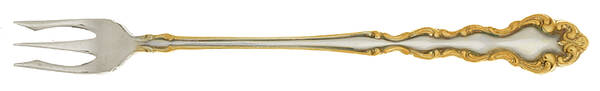 Gold Accent Modern Baroque (Silverplate) Cocktail/Seafood Fork