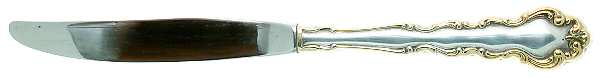 Gold Accent Modern Baroque (Silverplate) Modern Hollow Knife