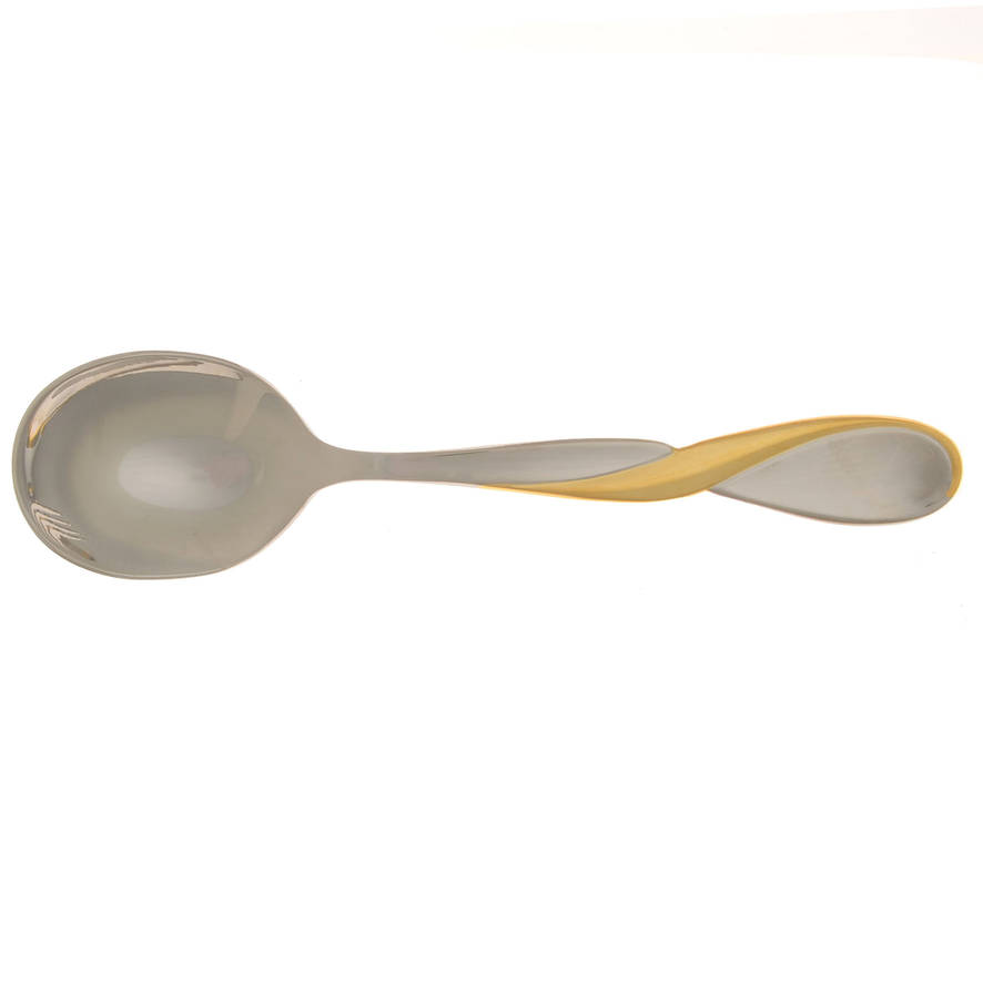 Golden Aquarius (Stainless, Gold Accent) Sugar Spoon