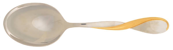 Golden Aquarius (Stainless, Gold Accent) Solid Smooth Casserole Spoon