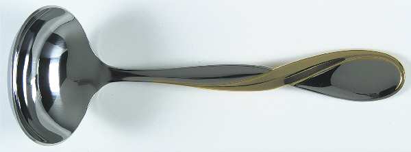Golden Aquarius (Stainless, Gold Accent) Solid Gravy Ladle
