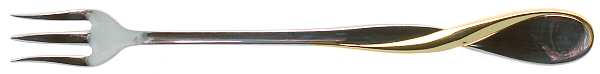 Golden Aquarius (Stainless, Gold Accent) Cocktail/Seafood Fork