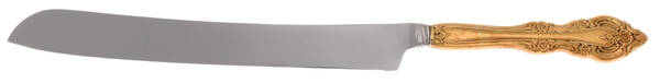Golden Artistry (Gold Electroplate) Wedding Cake Knife with Stainless Blade HC
