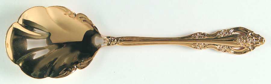 Golden Artistry (Gold Electroplate) Solid Shell Casserole Spoon