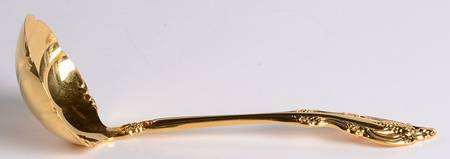 Golden Artistry (Gold Electroplate) Solid Gravy Ladle