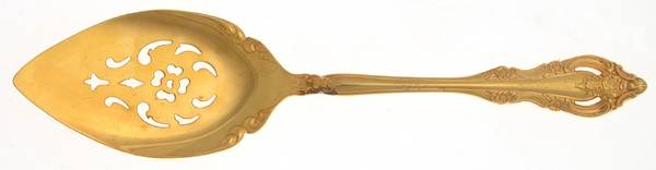 Golden Artistry (Gold Electroplate) Server-Pie/Solid-Pierced