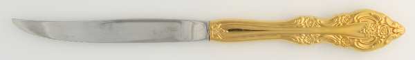 Golden Artistry (Gold Electroplate) Individual Steak Knife Hollow Handle