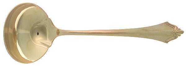 Golden Belcourt (Gold Electroplate) Solid Gravy Ladle