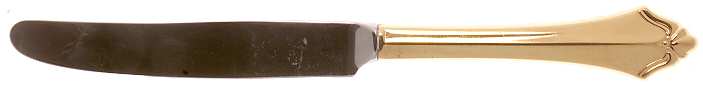 Golden Belcourt (Gold Electroplate) New French Hollow Knife