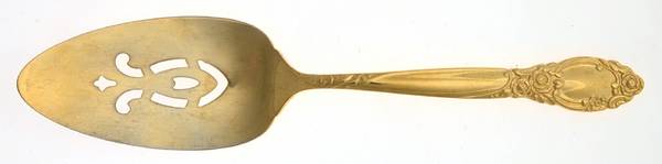Golden Ballad-Country Lane (Gold Electroplate) Server-Pie/Solid-Pierced