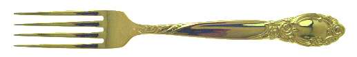 Golden Ballad-Country Lane (Gold Electroplate) Fork