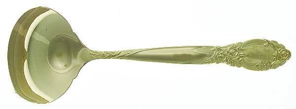 Golden Ballad-Country Lane (Gold Electroplate) Solid Gravy Ladle