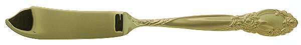 Golden Ballad-Country Lane (Gold Electroplate) Flat Handle Master Butter Knife