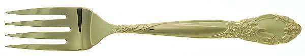 Golden Ballad-Country Lane (Gold Electroplate) Individual Salad Fork
