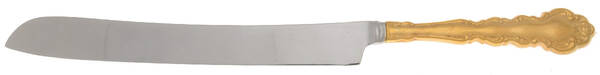 Gold Beethoven (Gold Electroplate) Wedding Cake Knife with Stainless Blade HC
