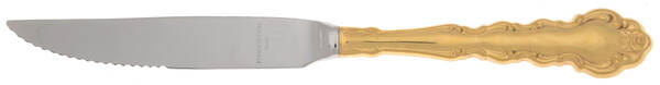 Gold Beethoven (Gold Electroplate) Steak Knife Individual Hollow, Serrate HC