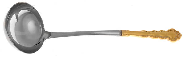 Gold Beethoven (Gold Electroplate) Soup Ladle with Stainless Bowl HC