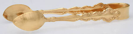 Gold Beethoven (Gold Electroplate) Sugar Tongs Solid HC