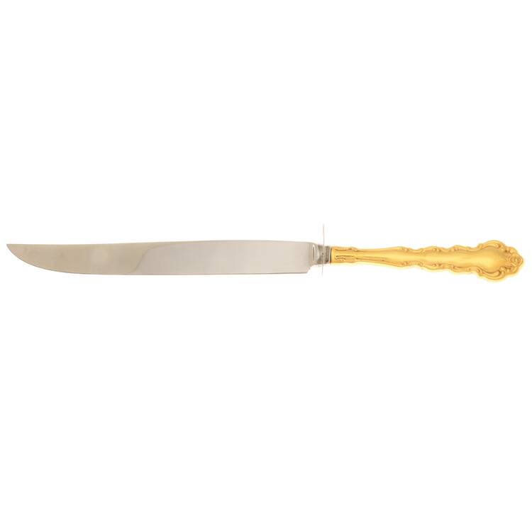 Gold Beethoven (Gold Electroplate) Carving Knife Small with Stainless Blade HC